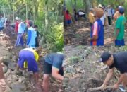 Warga Dusun Ngale Gelar Kerja Bakti Perbaikan Jalan Makam Tengklik, Wujudkan Semangat Gotong Royong