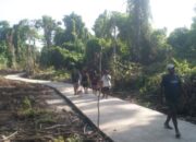 Program TMMD Ke-128 Kodim 1801/Manokwari Berhasil Cor Jalan Kampung, Warga Senang