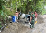 Satgas Karya Bakti Kodam I/BB Percepat Pembangunan Jalan Penghubung di Nias Selatan