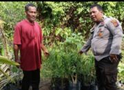 Polsek Bukit Raya Dukung Program Ketahanan Pangan, Manfaatkan Pekarangan Rumah