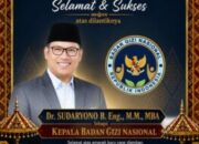 Kepemimpinan Dr. Sudaryono di Badan Gizi Nasional Diharapkan Perkuat Ketahanan Gizi Indonesia