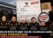 Bocor! Surat Rahasia Mutasi Kejagung Picu Sorotan Publik