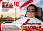 Sambut Kobaran Semangat Kemerdekaan RI ke-81, Anto Suranto: Kemerdekaan Harus Diisi dengan Karya, Integritas, dan Kebenaran