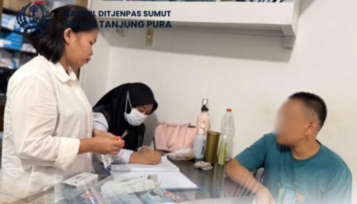 Rutan Tanjung Pura Turun Langsung ke Blok Hunian, Program Dokter Keliling Tindak Lanjuti Keluhan Warga Binaan